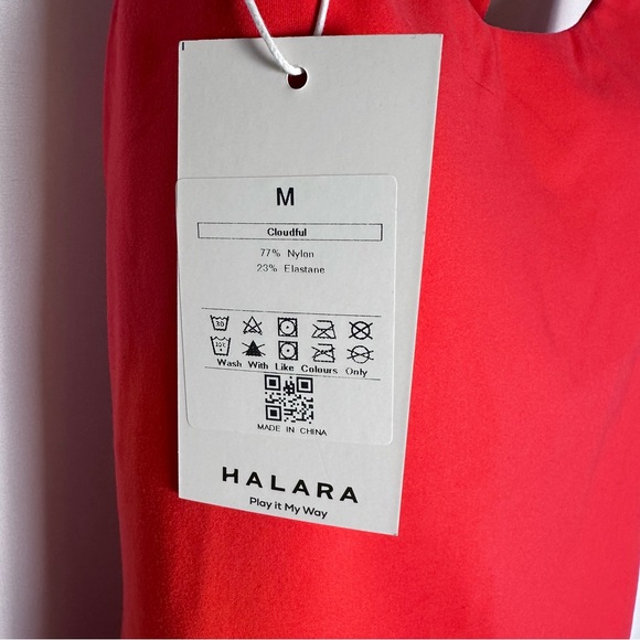 Halara Cloudful Athletic Dress Red Criss Cross Back Size M NWT - Picture 2 of 10